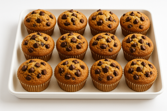 high protein high fiber 12 pack chocolate chip muffins muffincake bakery muffincakebakery.com 