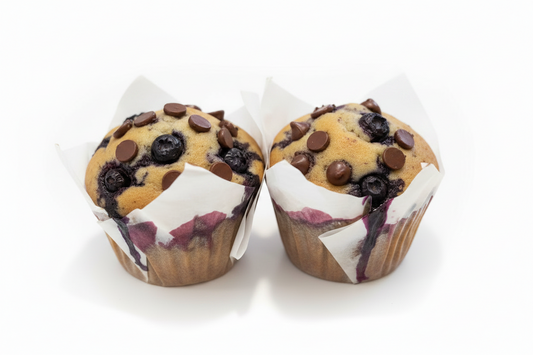 Blueberry Chocolate Chip VEGAN High-Fiber Protein Packed MuffinCakes Muffins