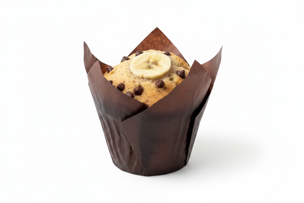 Banana Chocolate Chip Muffincakes (Muffins) High-Protein, High Fiber