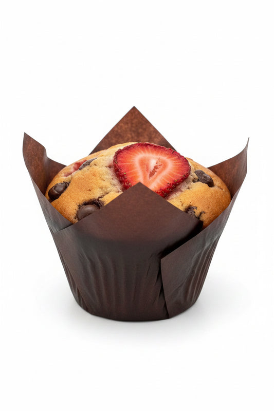 Strawberry Chocolate Chip Protein + Fiber MuffinCakes (Muffins)