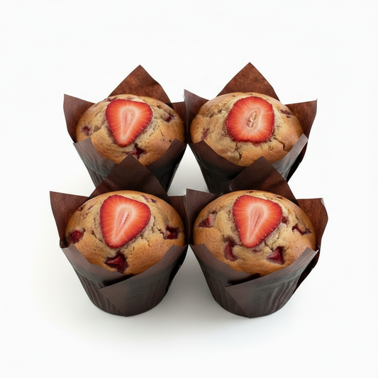 Strawberry High-Fiber Protein Packed MuffinCakes (Muffins)