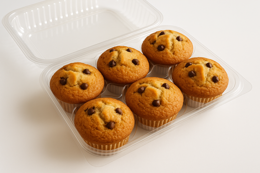 high protein high fiber 6 pack chocolate chip muffins muffincake bakery muffincakebakery.com 
